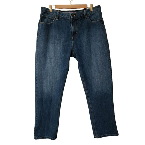 Tommy Hilfiger Mens Classic Straight Jeans Blue 100% Cotton Denim Zip 38/29.5 - Picture 1 of 15